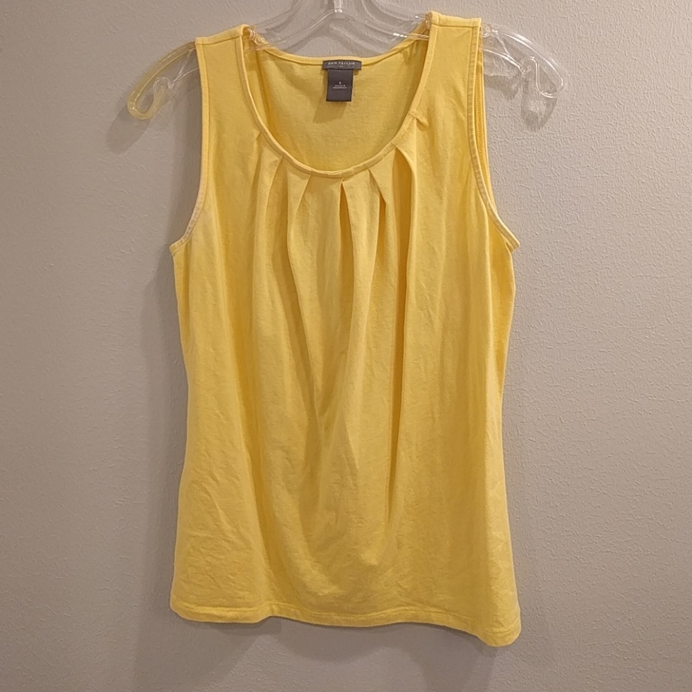 Ann Taylor fun summer tank in Amal Clooney yellow!
